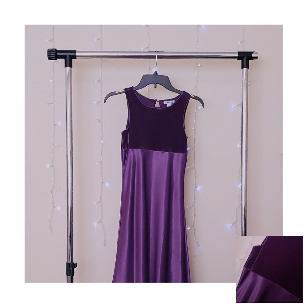 CHRISTIE BROOKS Purple Velvet Dress